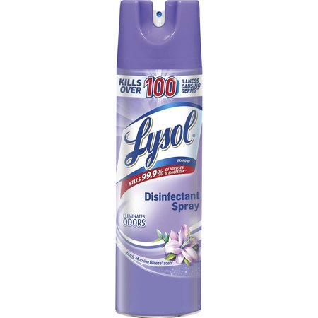 LYSOL Early Morning Breeze Disinfectant Spray, 19 fl oz (0.6 quart) Early Morning Breeze, Clear RAC80834CT